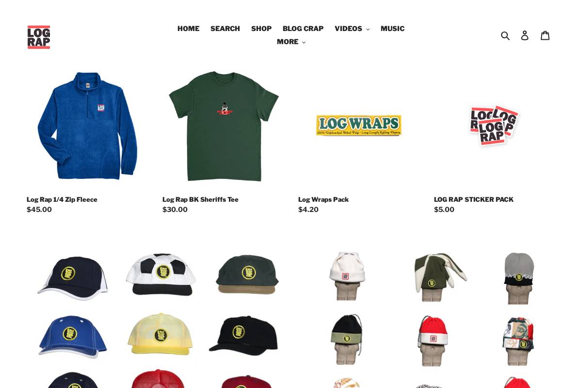 lograp.com homepage screenshot