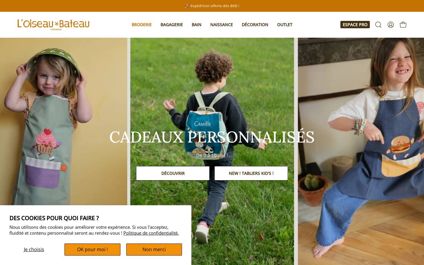 loiseaubateau.fr homepage screenshot