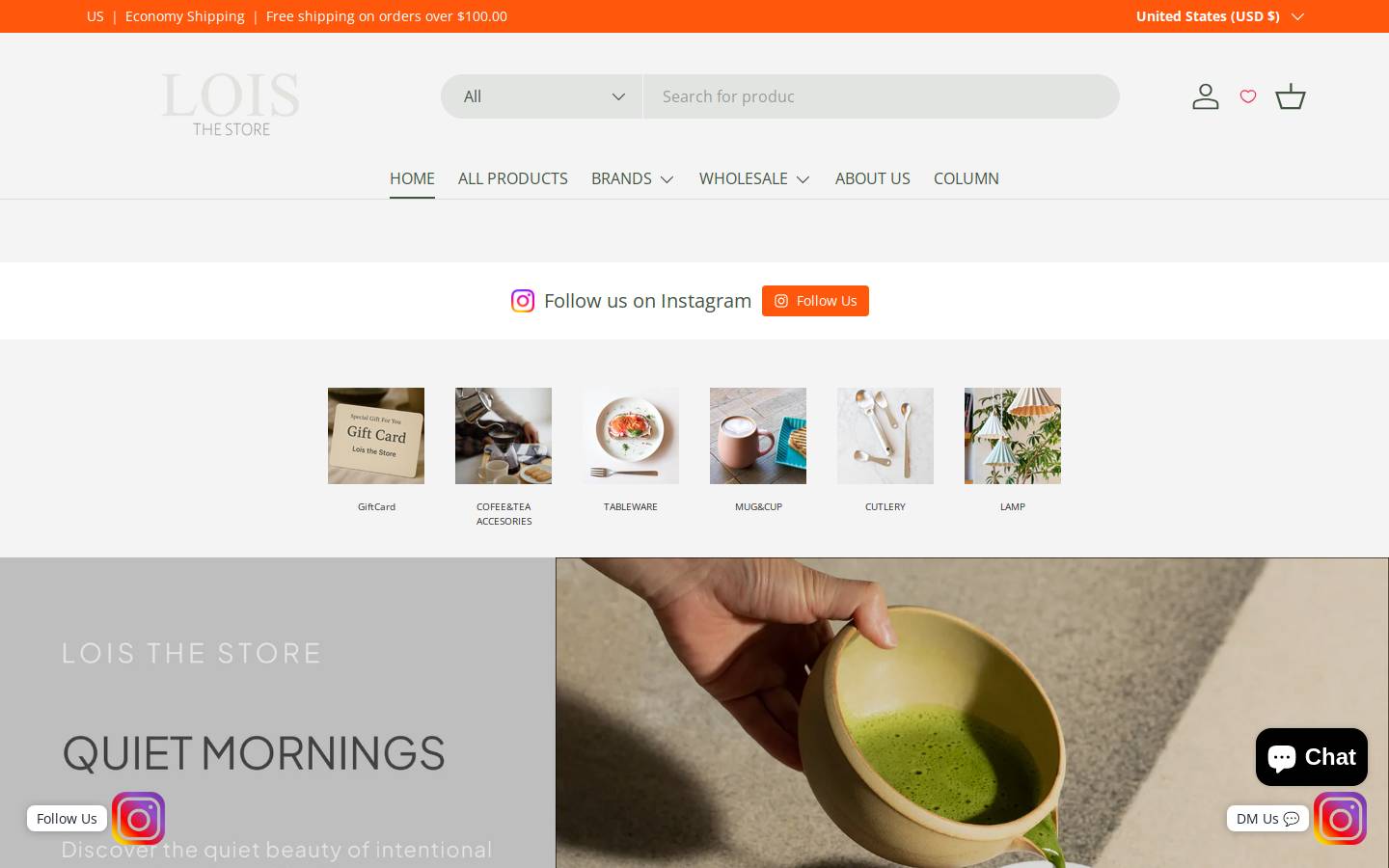 loisthestore.com homepage screenshot