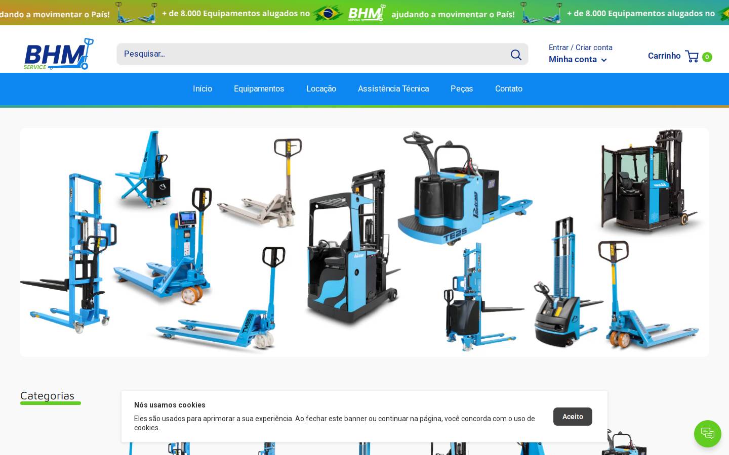 lojabhmservice.com.br homepage screenshot