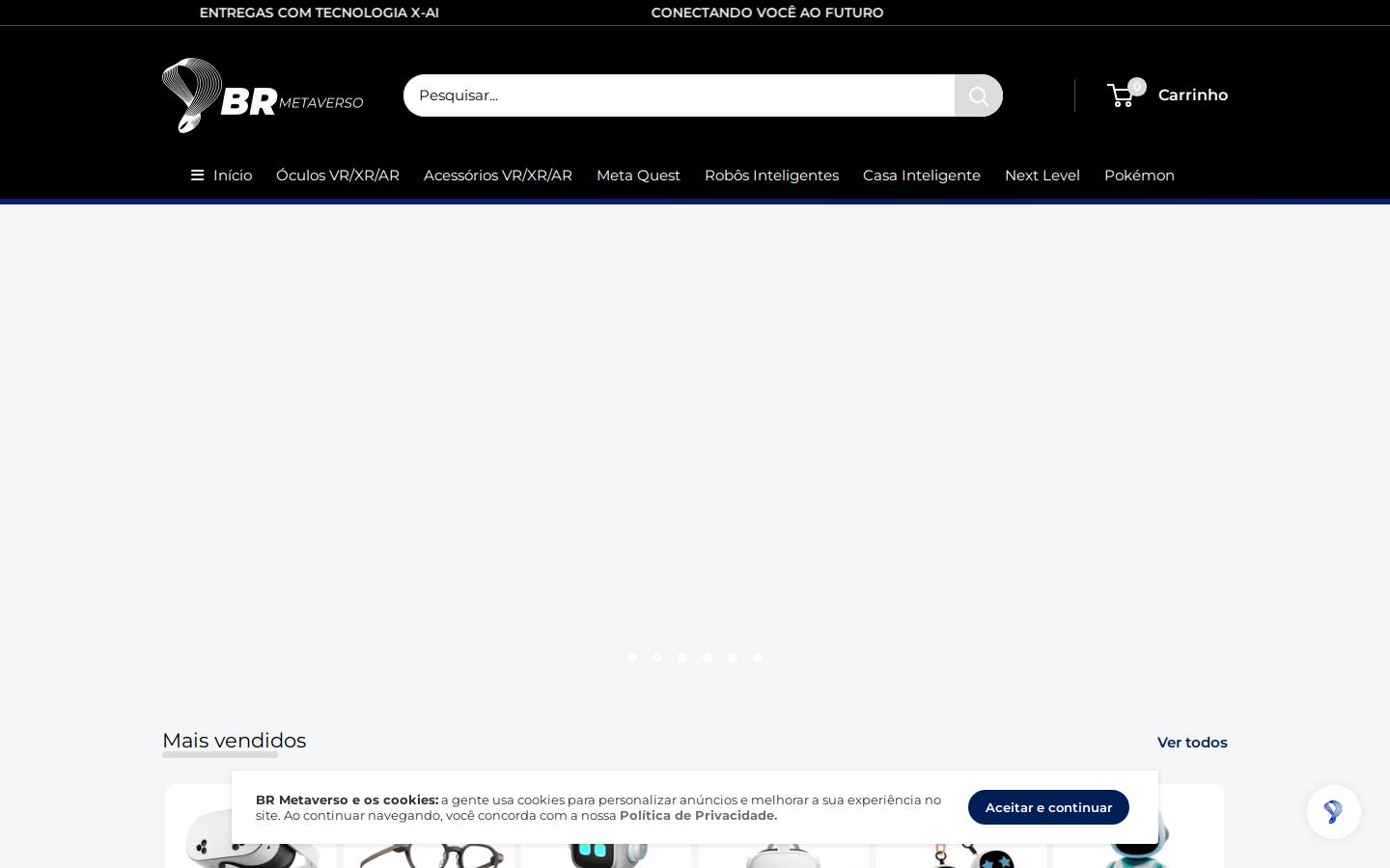 lojabrmetaverso.com.br homepage screenshot
