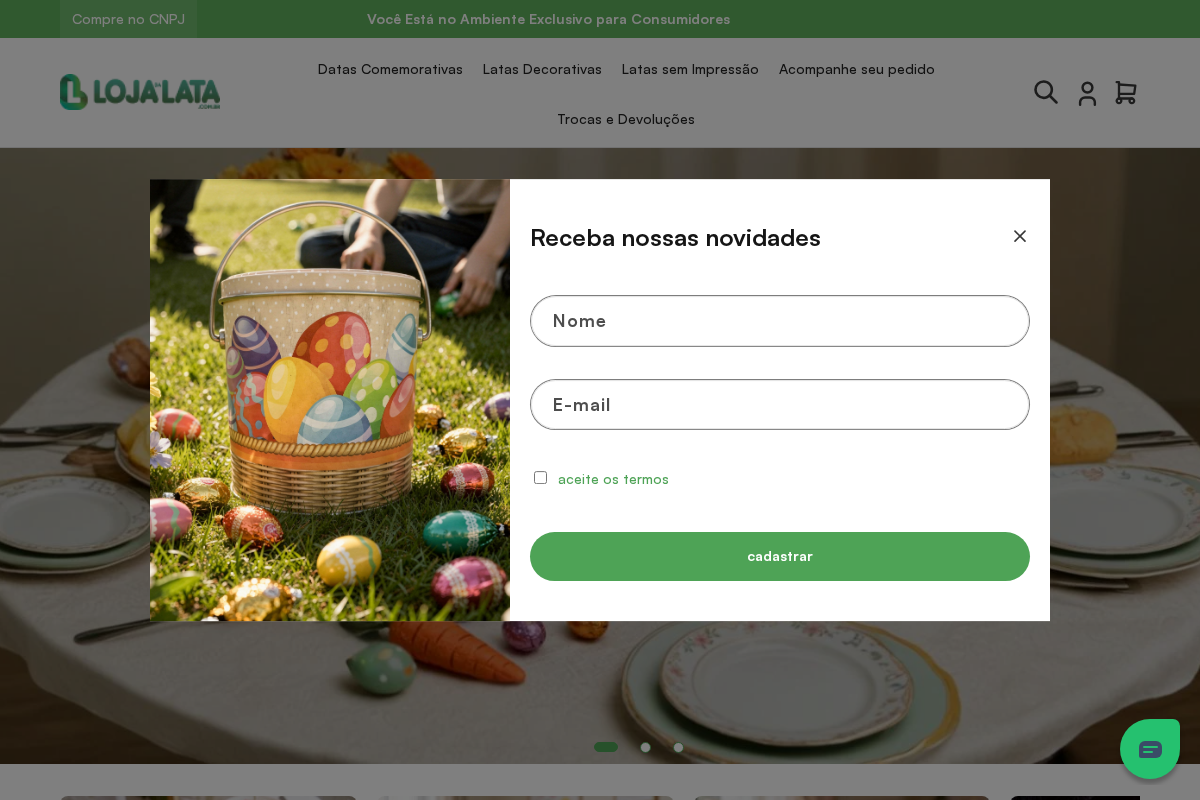 Loja da Lata homepage screenshot