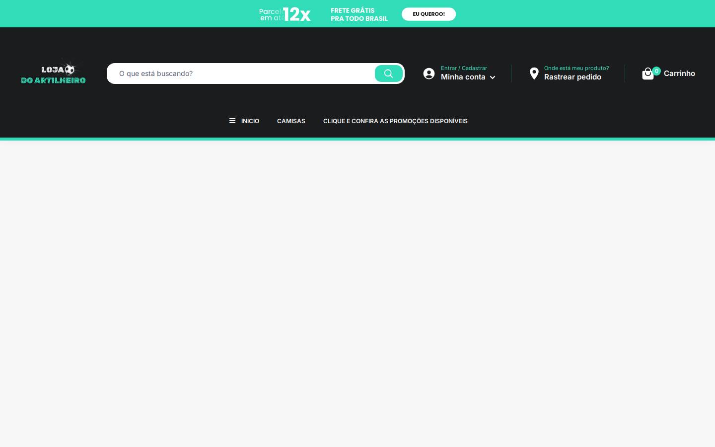 lojadoartilheiro.com homepage screenshot