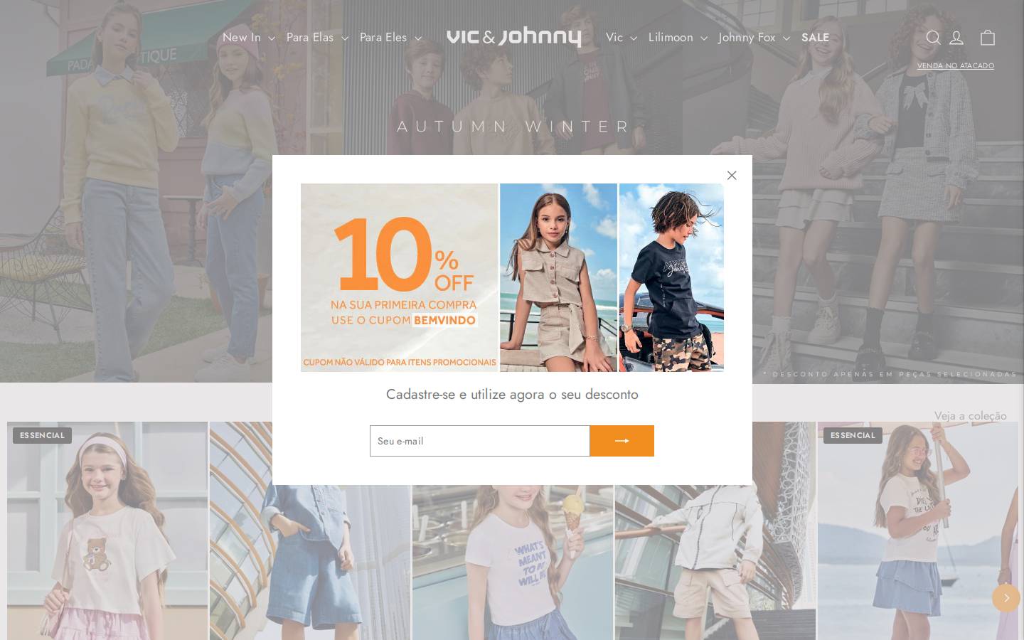 lojajohnnyfox.com.br homepage screenshot