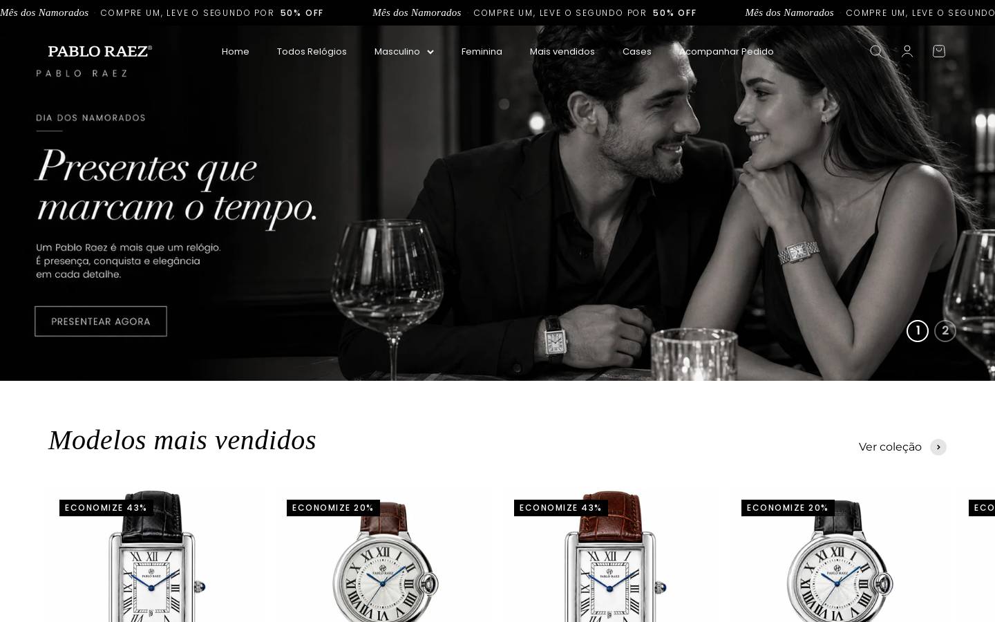 lojapabloraez.com homepage screenshot