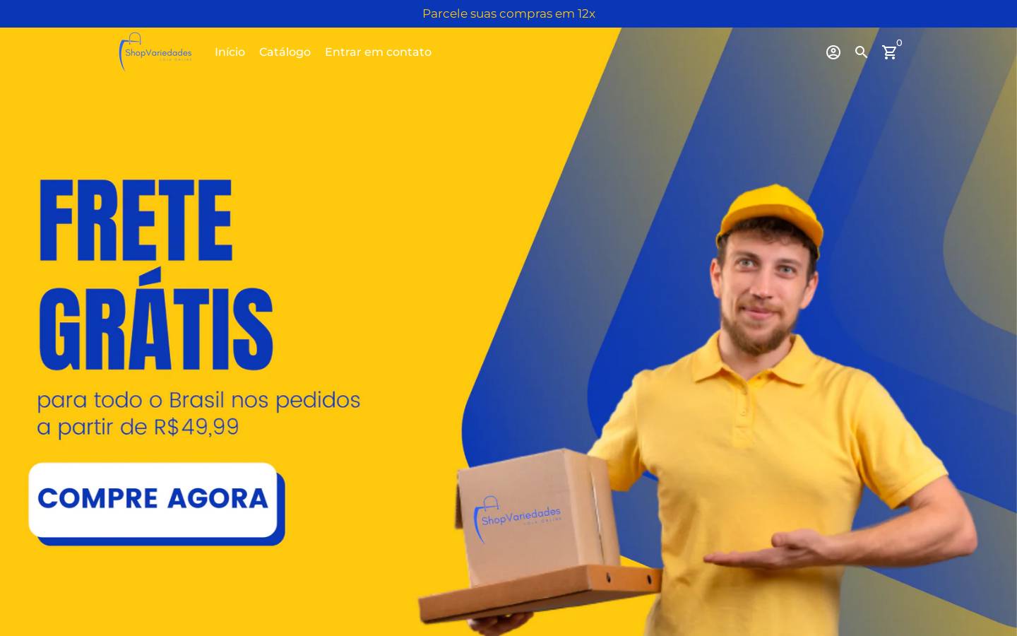 lojashopvariedades.com homepage screenshot