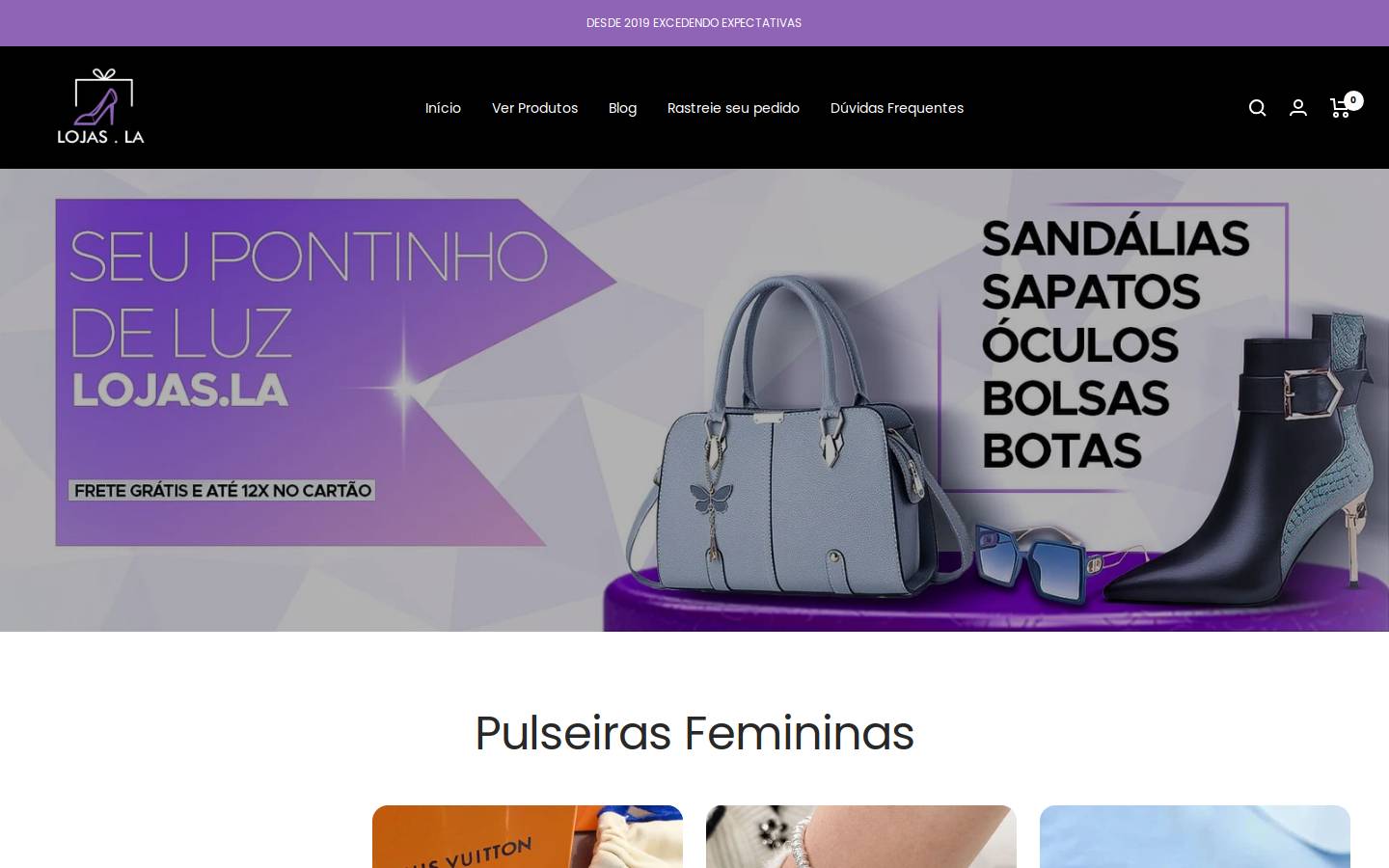 lojasla.com homepage screenshot