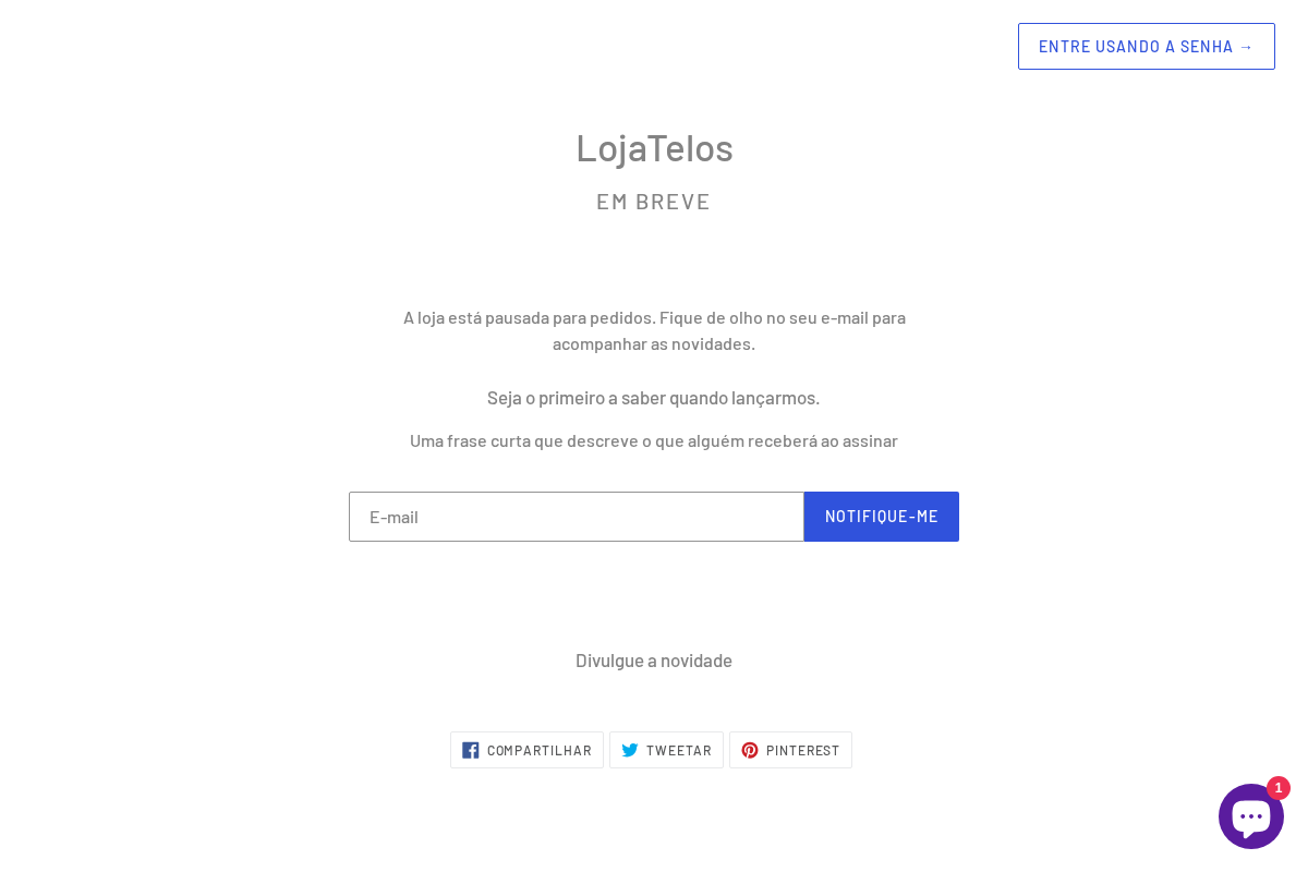 lojatelos.com homepage screenshot