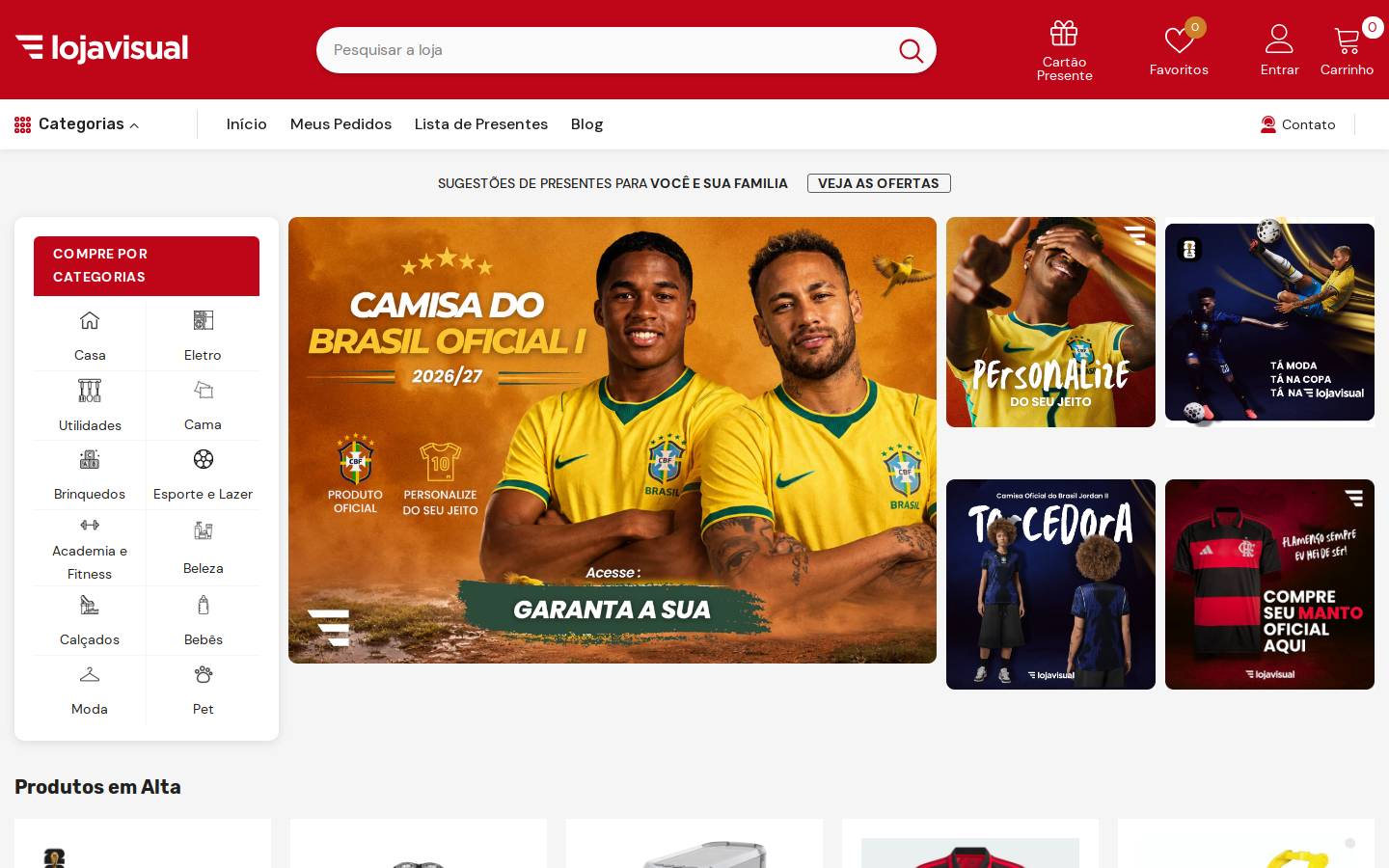 lojavisual.com homepage screenshot