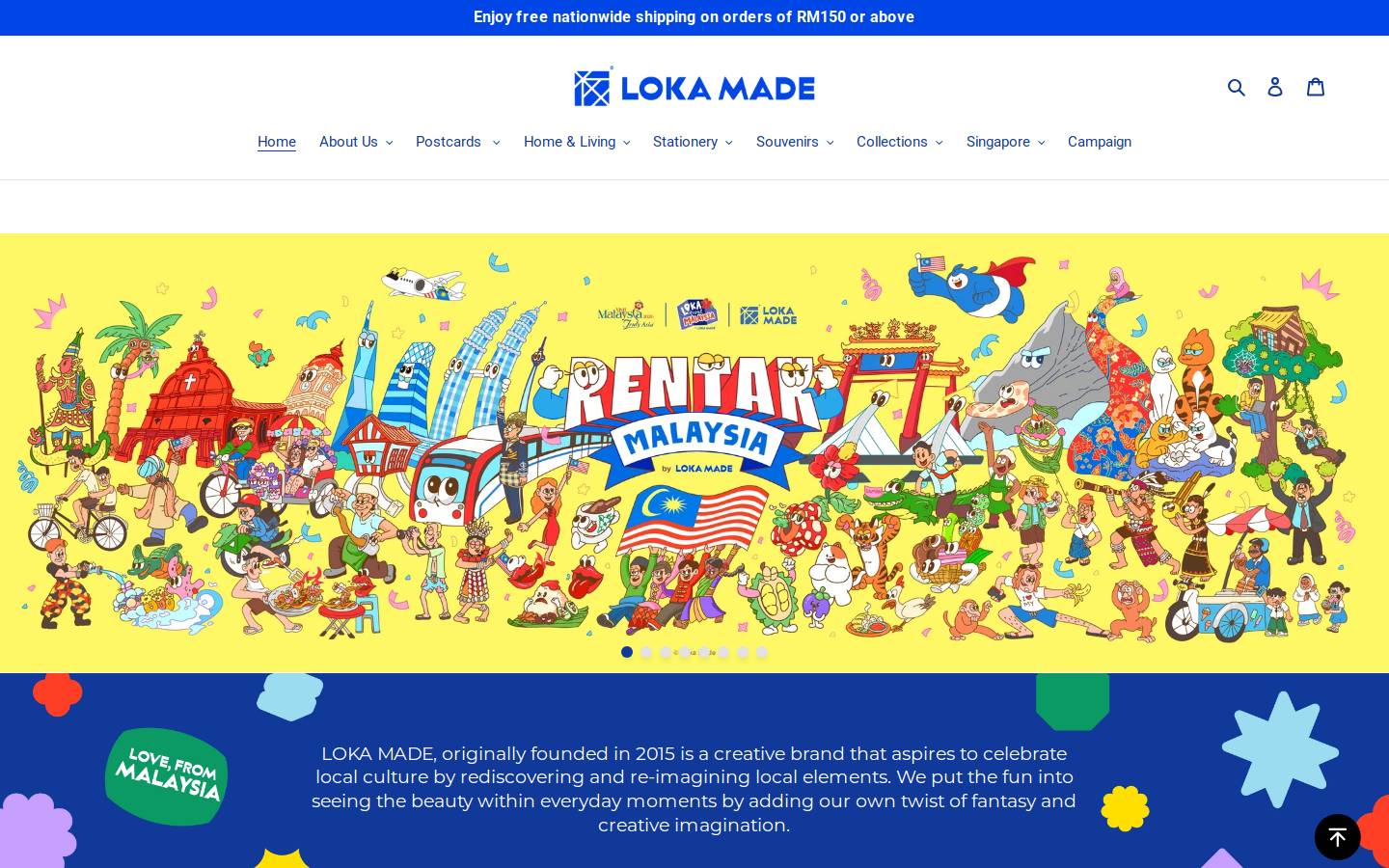 lokamade.com homepage screenshot