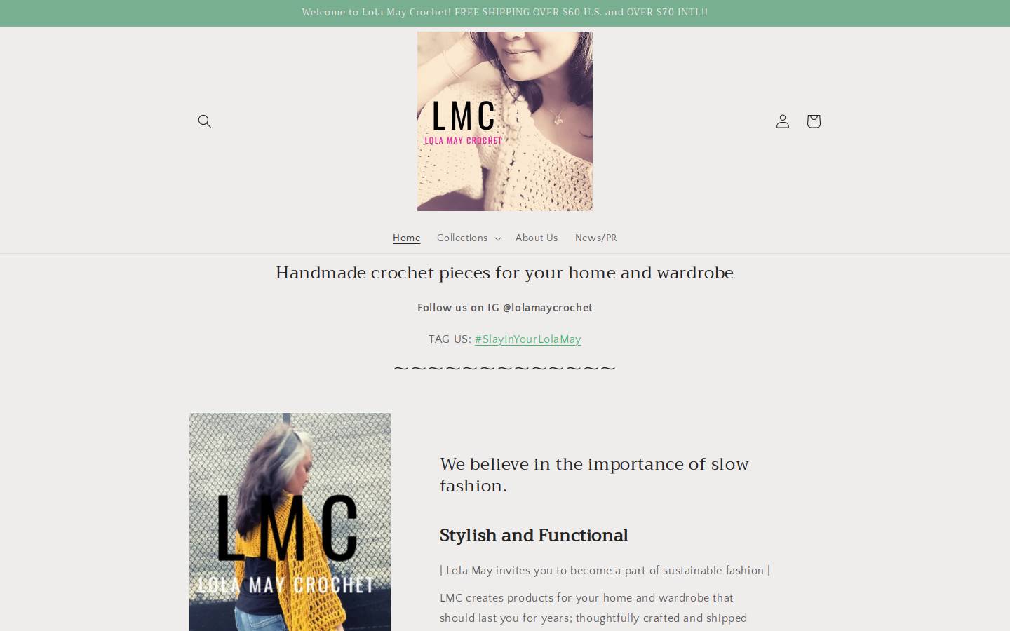 lolamaycrochet.com homepage screenshot