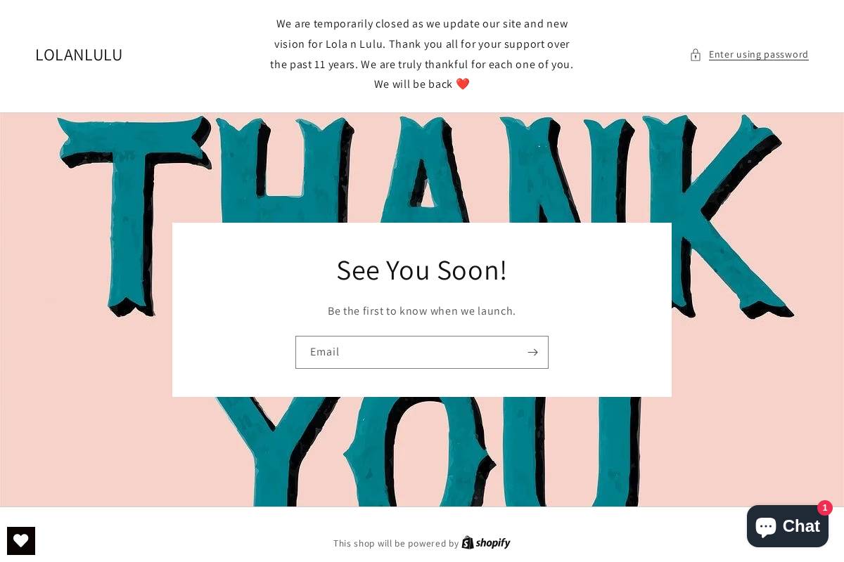 lolanlulu.com homepage screenshot
