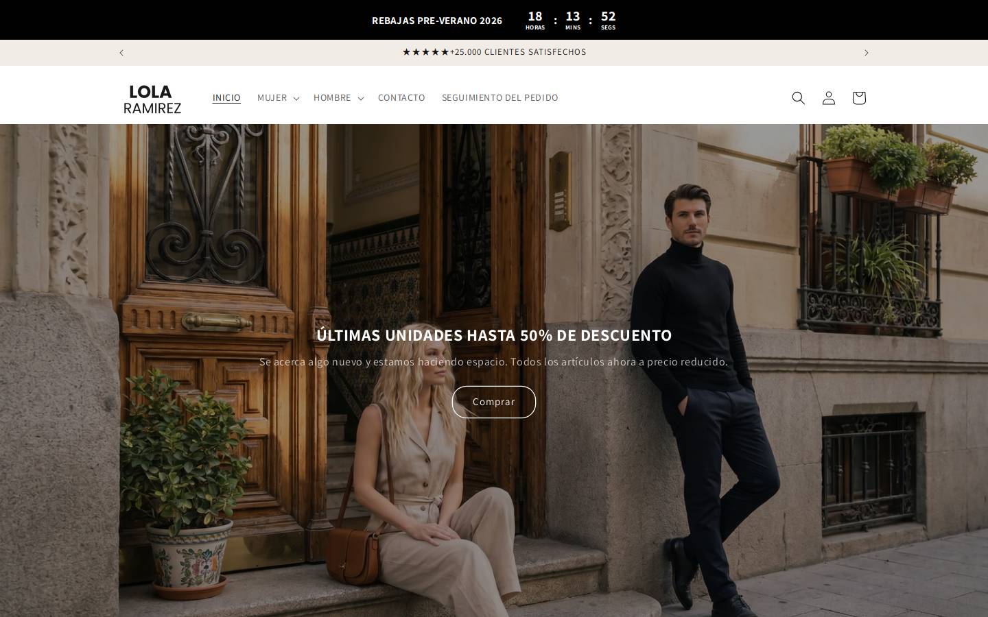 lolaramirez.com homepage screenshot