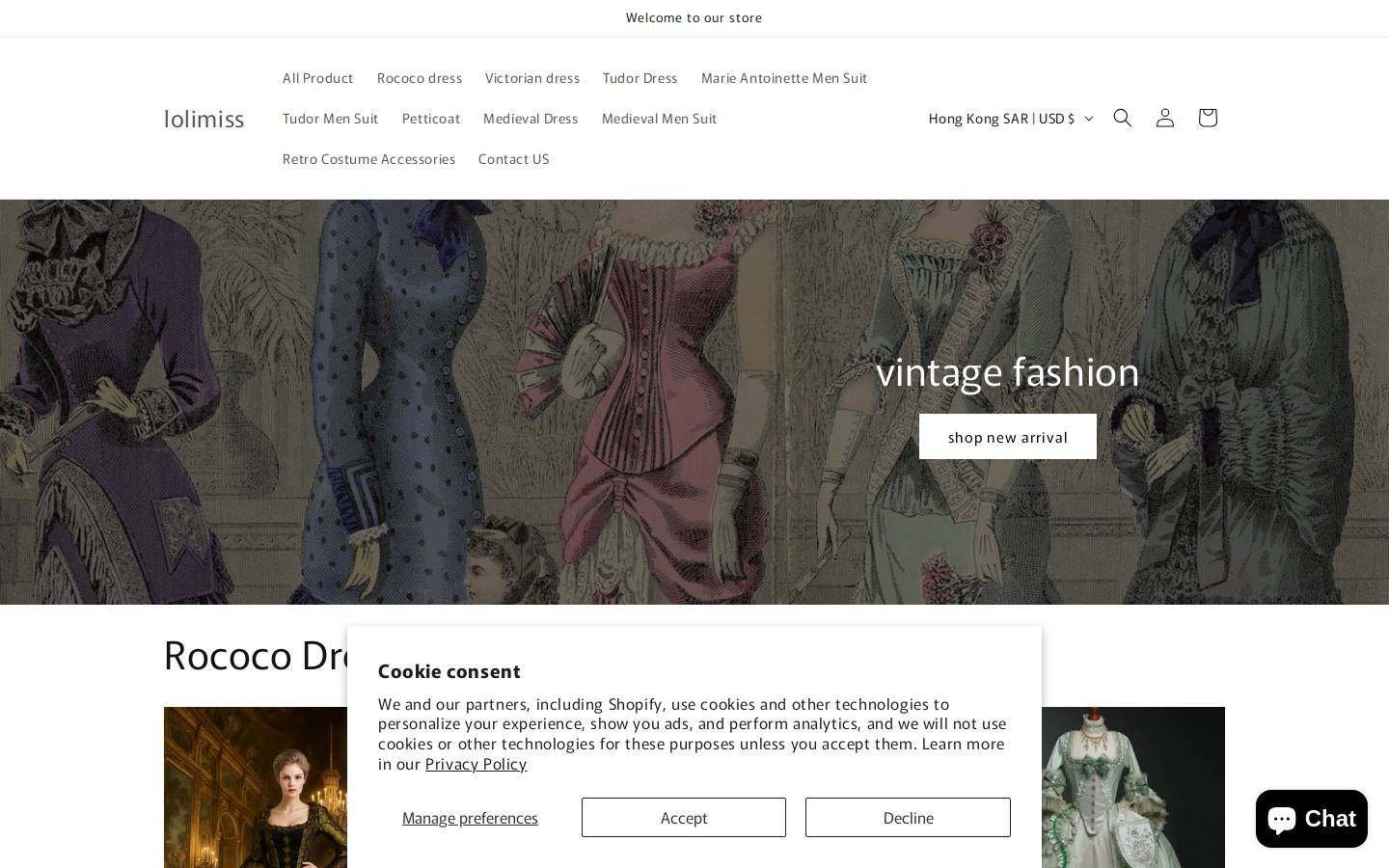 lolimiss.com homepage screenshot