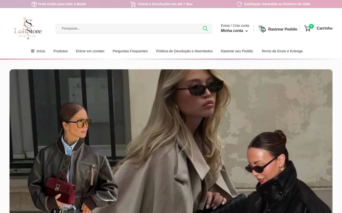 lolistore.com.br homepage screenshot