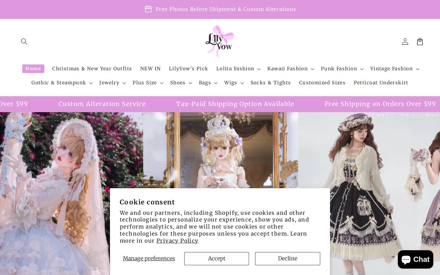 Lolitaglow homepage screenshot