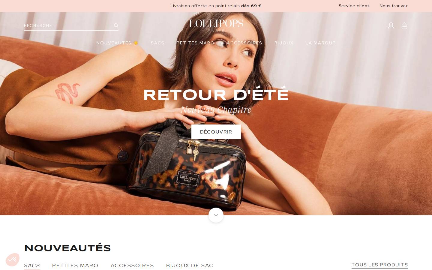 Lollipops Paris homepage screenshot