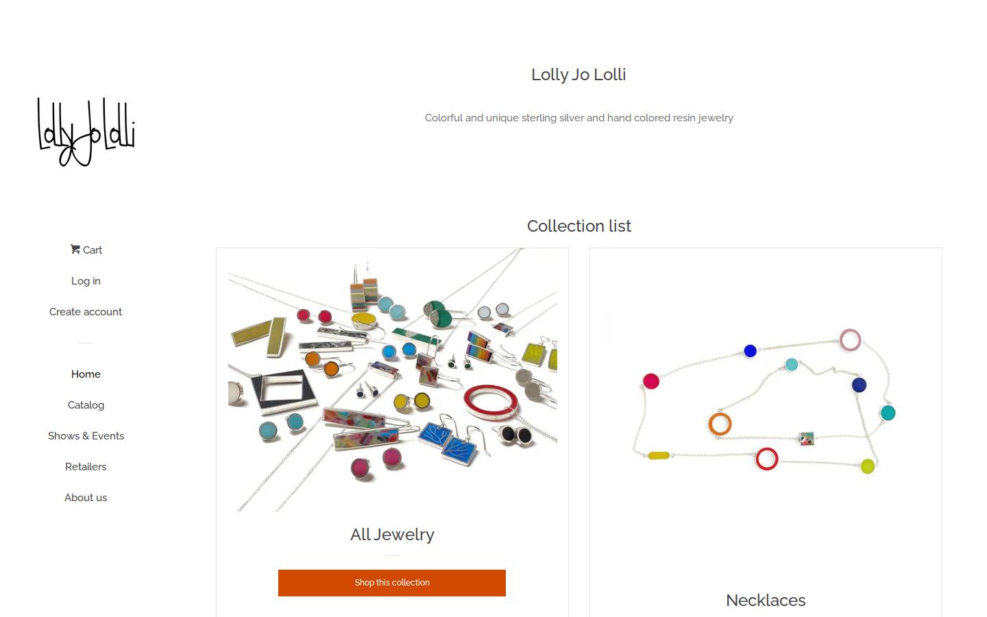 lollyjololli.com homepage screenshot