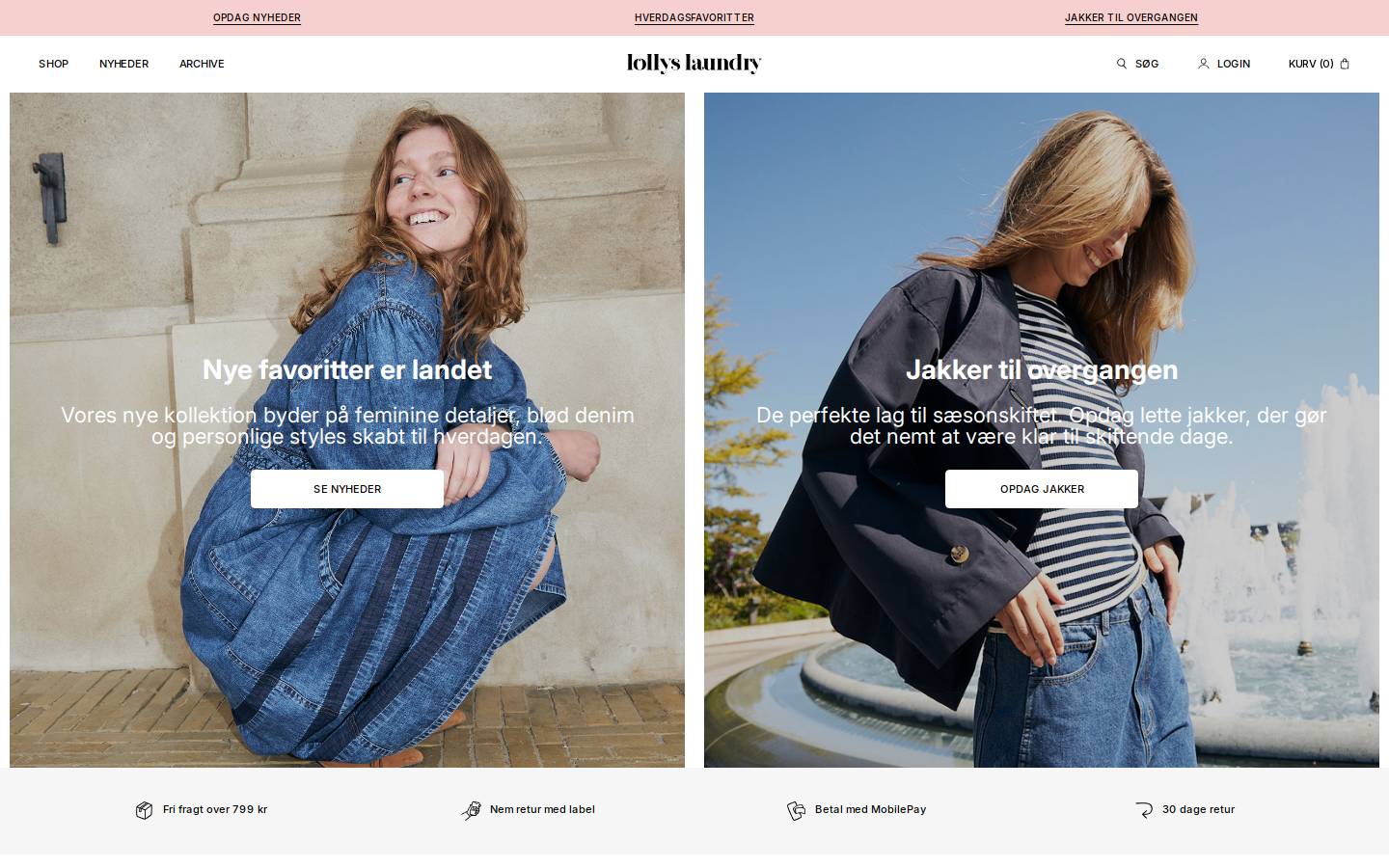 Lollys Laundry homepage screenshot