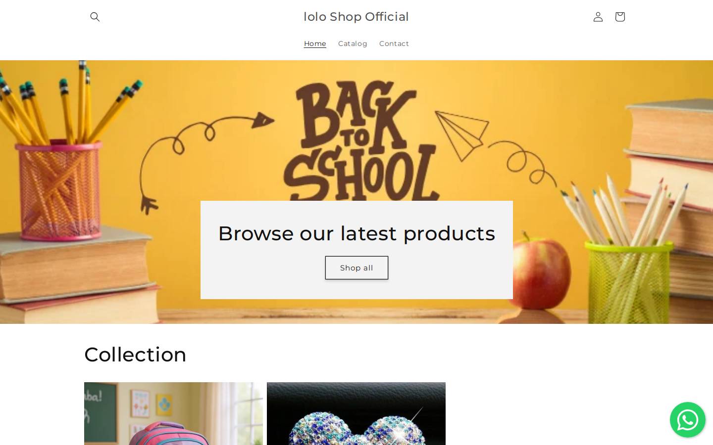 loloshopofficial.com homepage screenshot