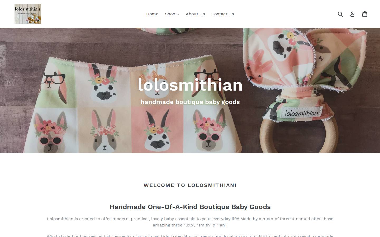 lolosmithian.com homepage screenshot