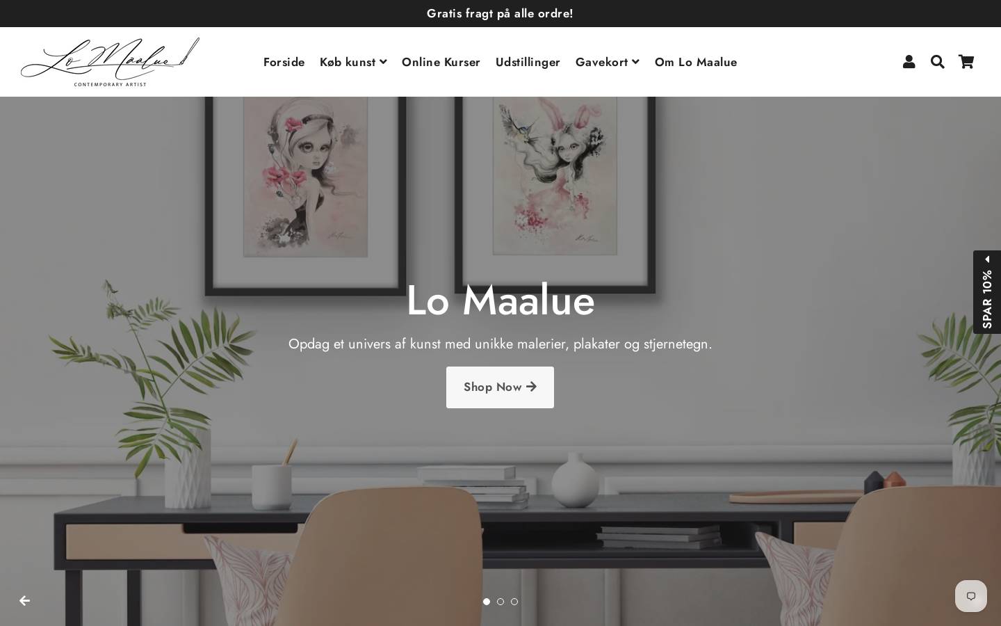 lomaalue.dk homepage screenshot