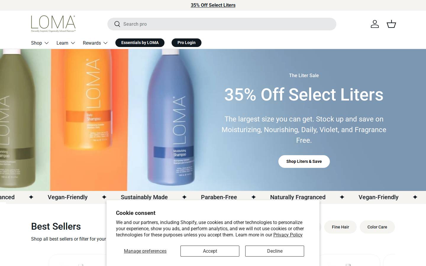 lomabeauty.us homepage screenshot