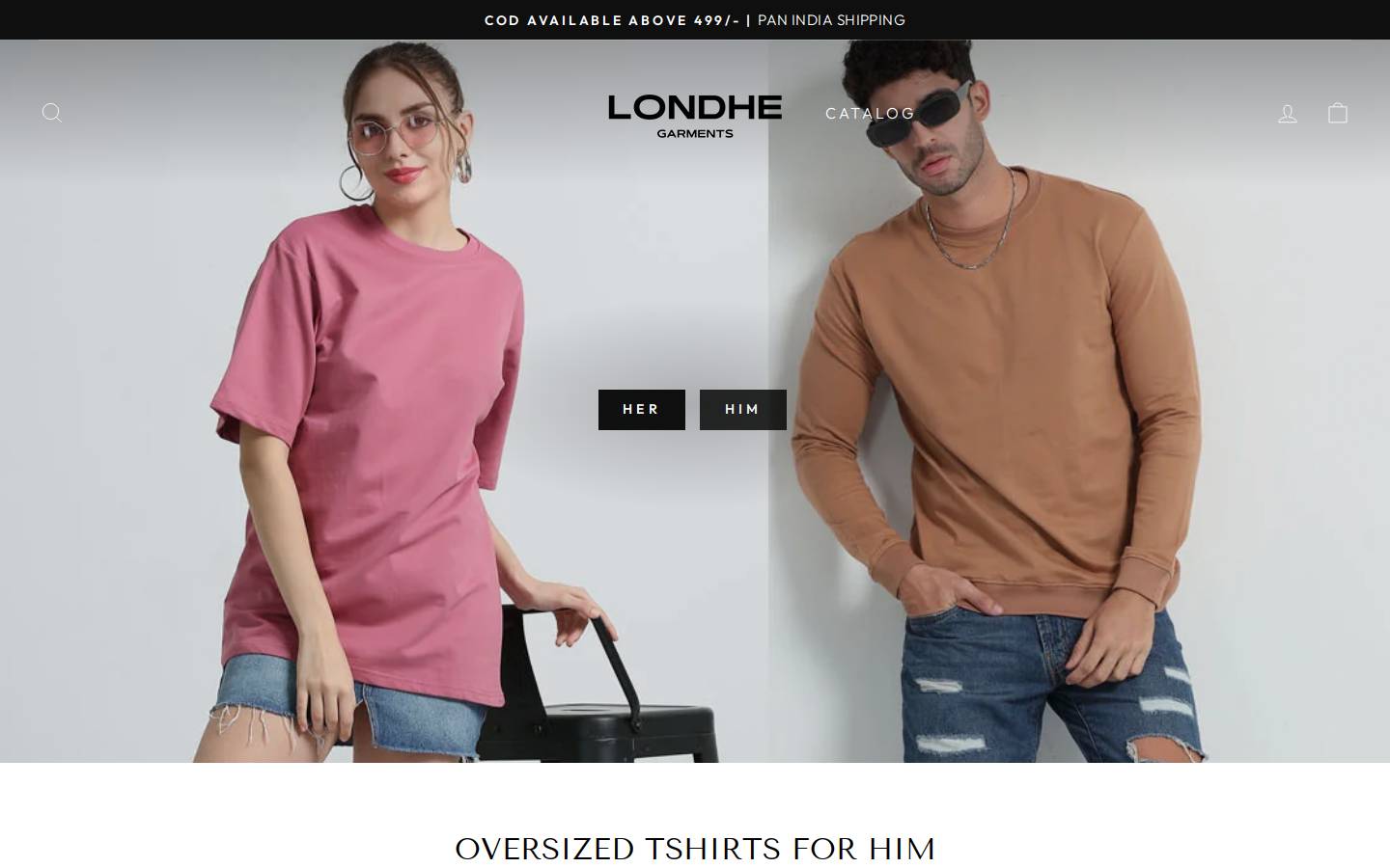 londhegarments.in homepage screenshot