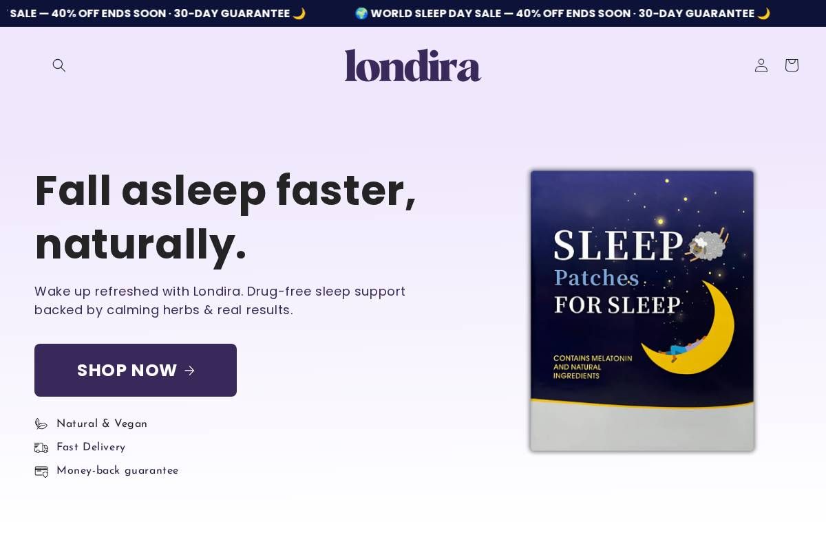 Londira homepage screenshot