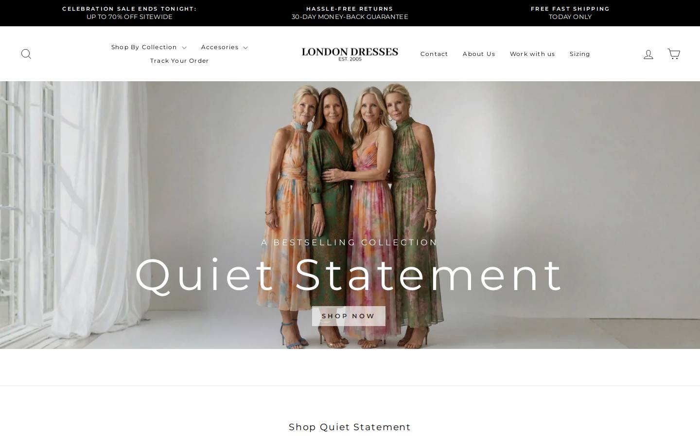 london-dresses.com homepage screenshot