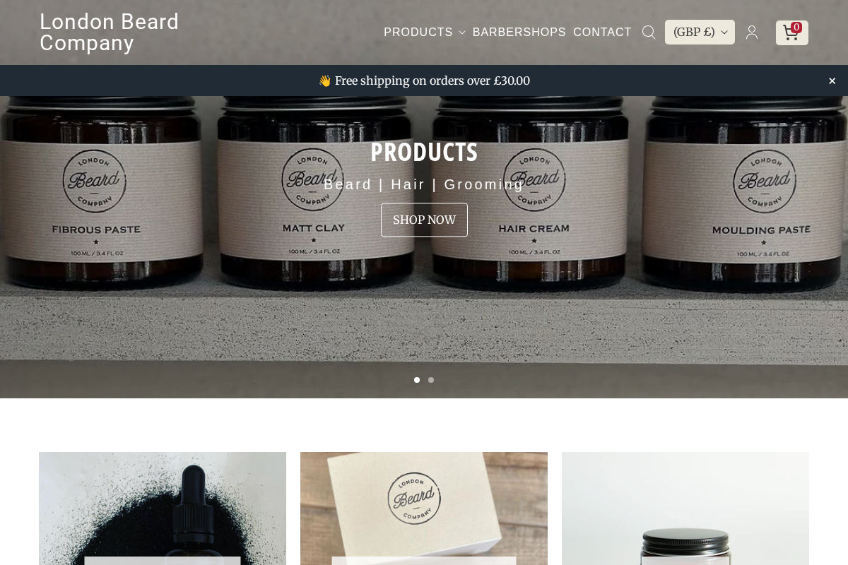 londonbeardcompany.com homepage screenshot