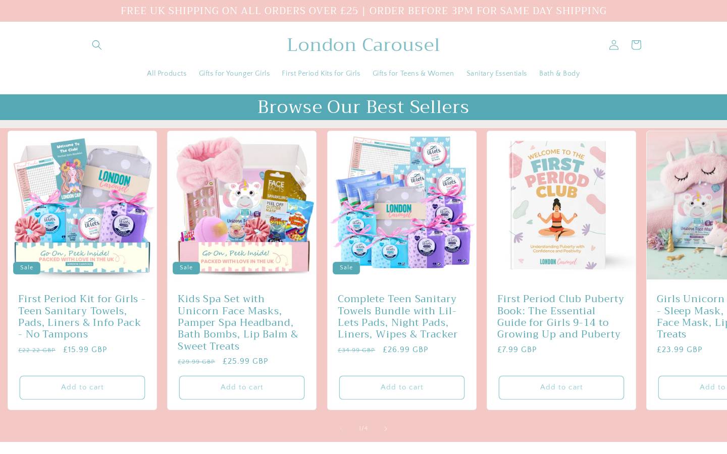 londoncarousel.com homepage screenshot