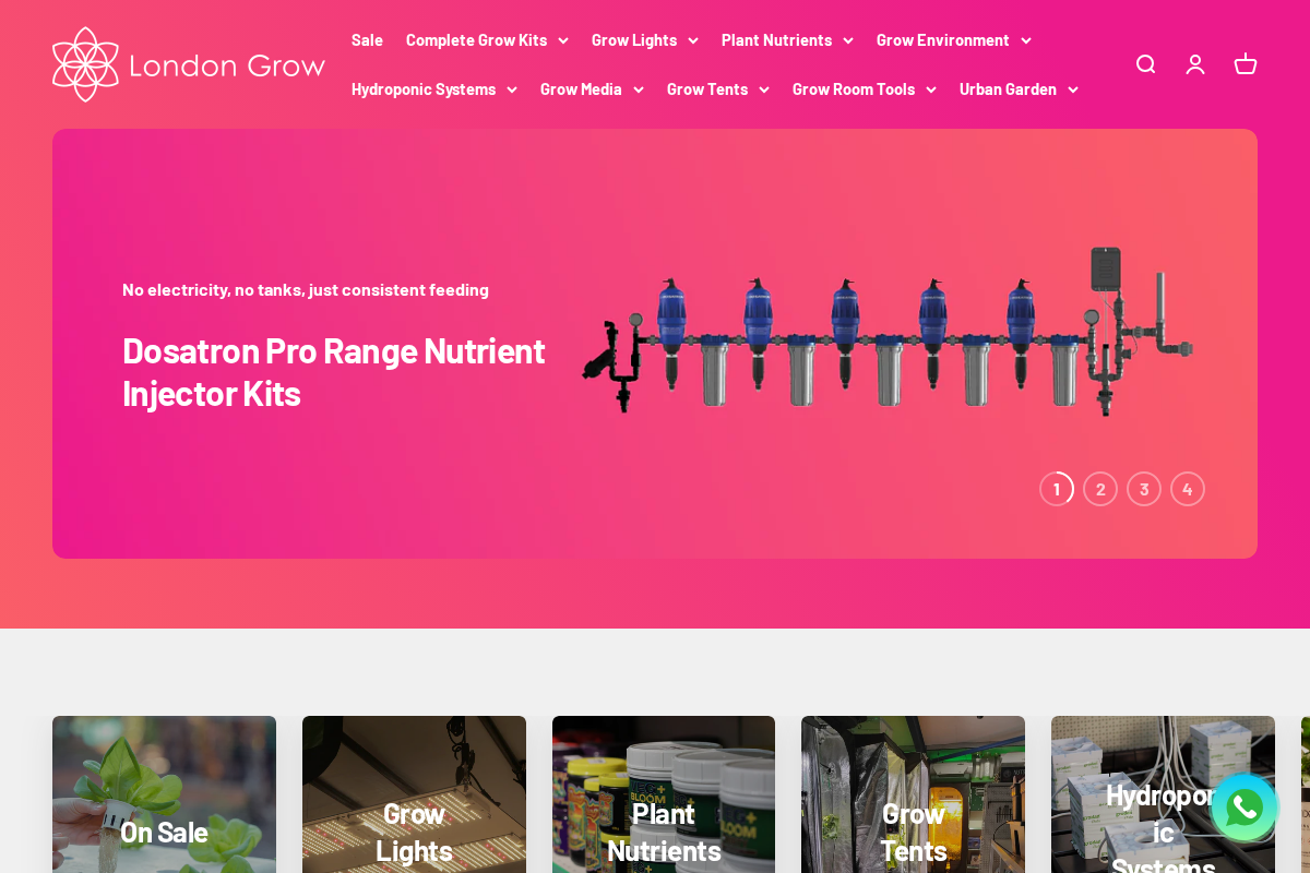 London Grow homepage screenshot