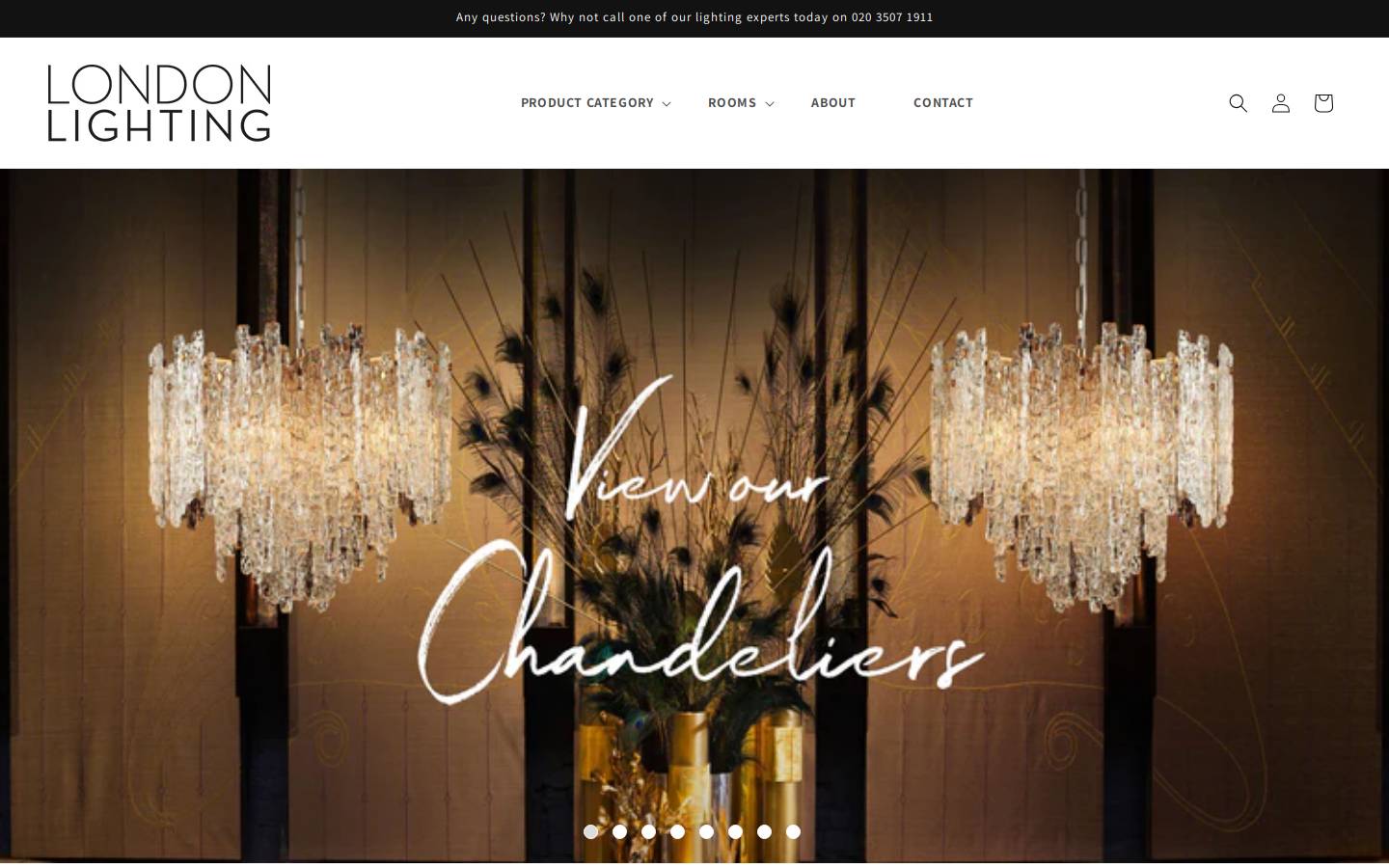 londonlighting.com homepage screenshot