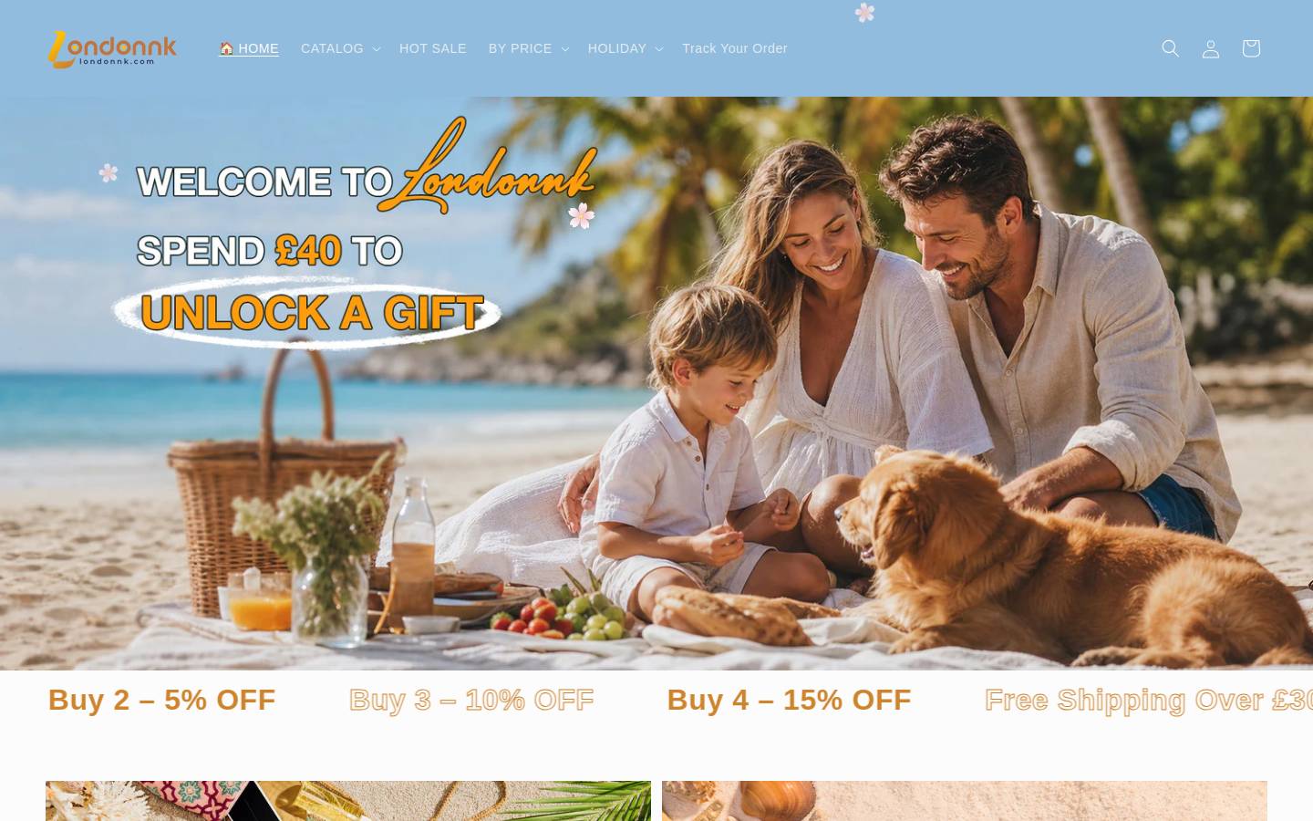 Londonnk homepage screenshot