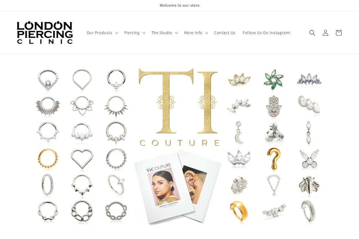 londonpiercingclinic.co.uk homepage screenshot
