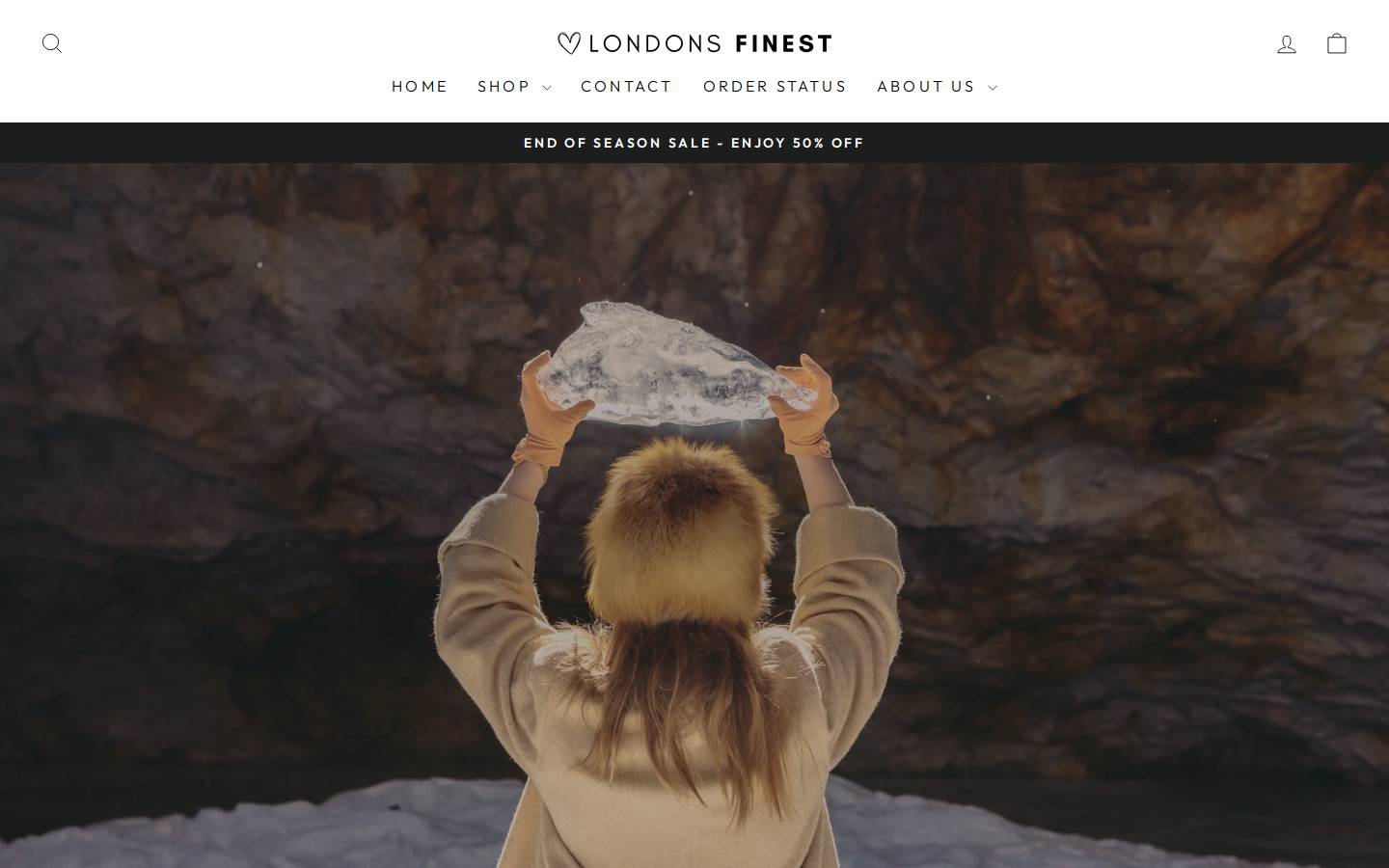 Londons Finest homepage screenshot