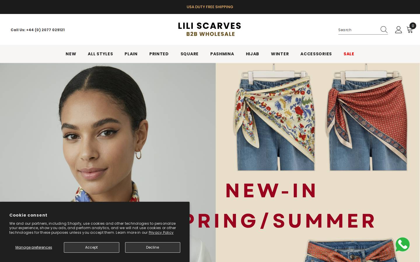 londonscarvesoutlet.com homepage screenshot