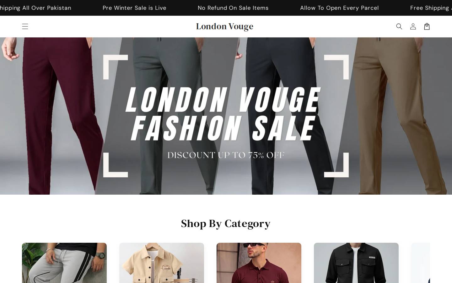 londonvouge.com homepage screenshot