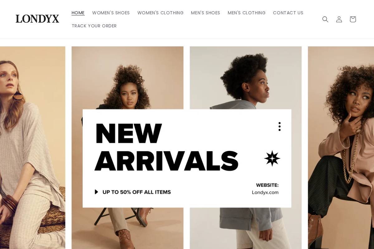 Londyx homepage screenshot