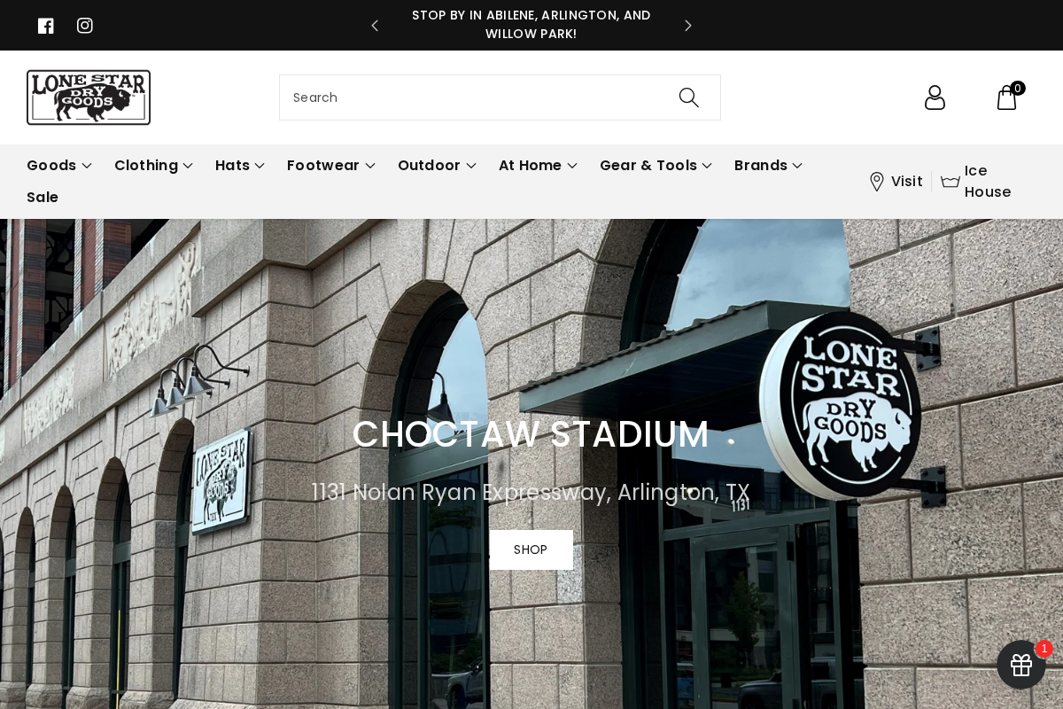 lonestardrygoods.com homepage screenshot