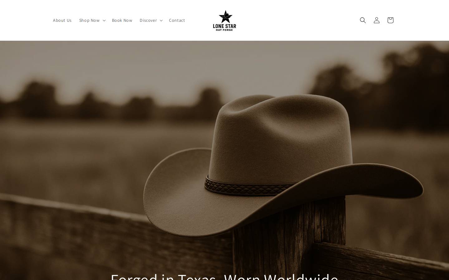 lonestarhatforge.com homepage screenshot