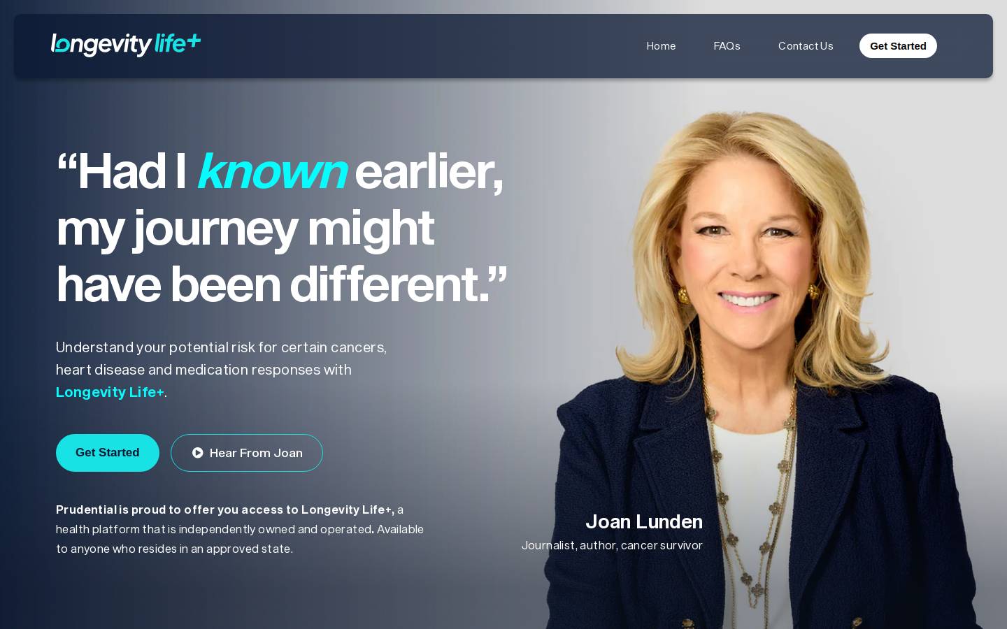 longevitylifeplus.com homepage screenshot
