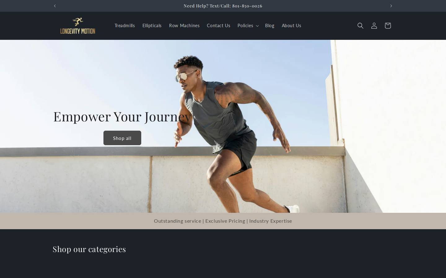 longevitymotion.com homepage screenshot