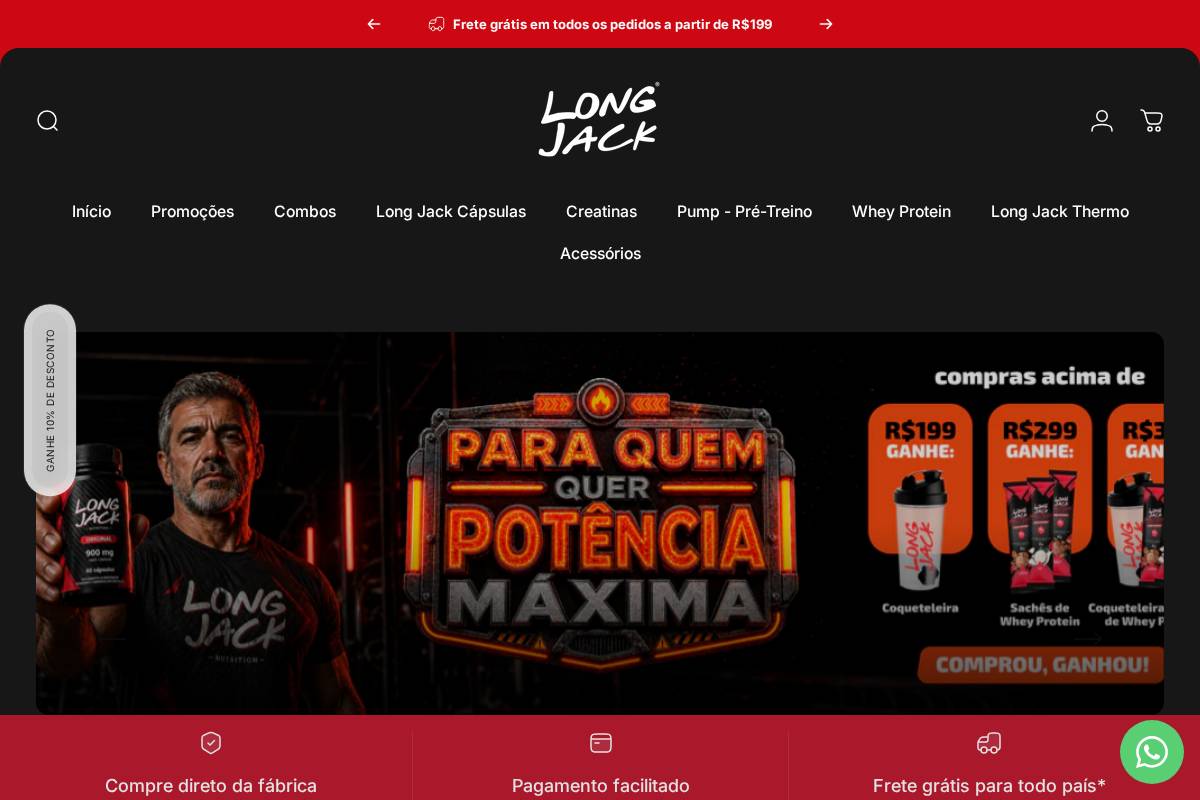 longjack.com.br homepage screenshot
