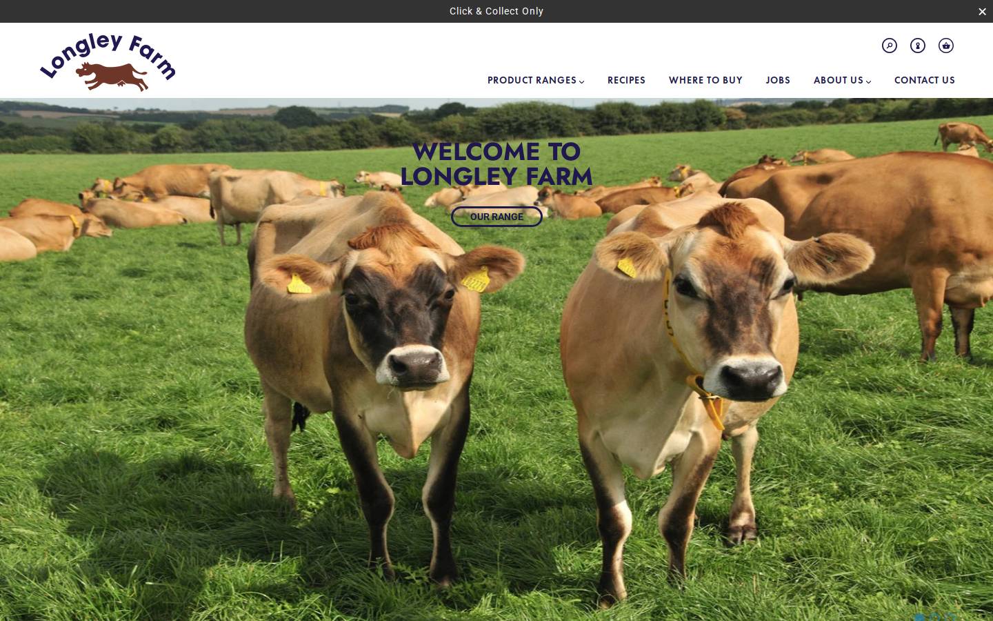 Longleyfarm homepage screenshot