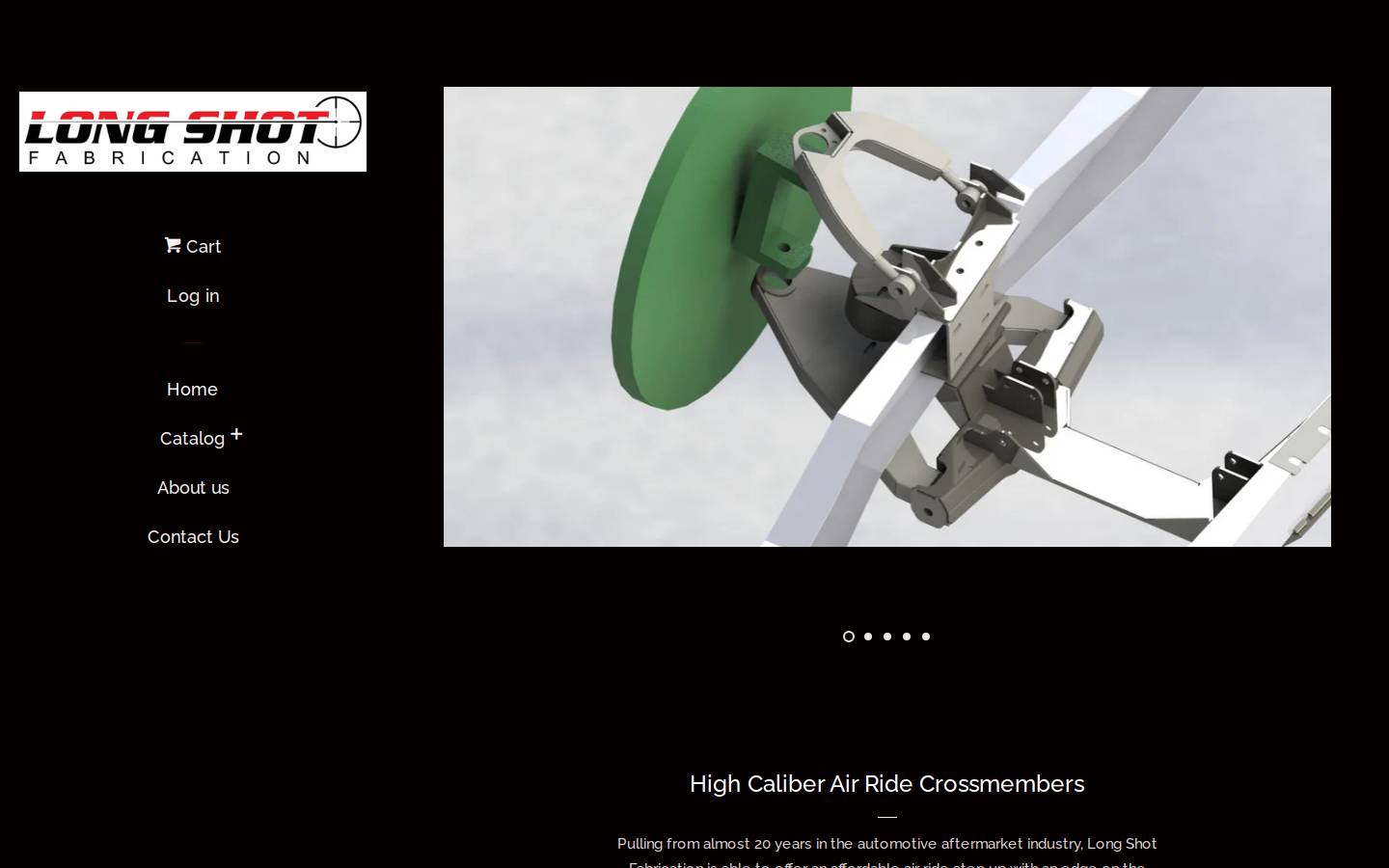 longshotfabrication.com homepage screenshot