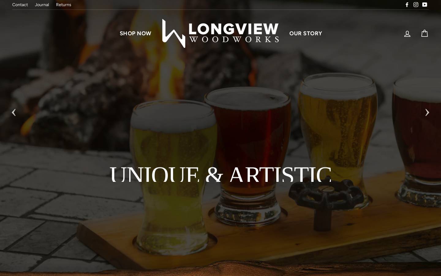longviewwoodworks.com homepage screenshot