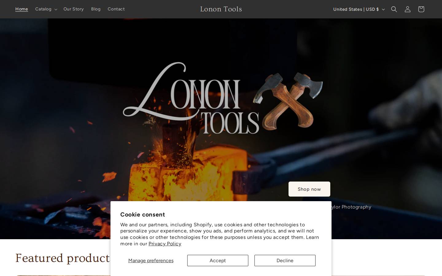 lonontools.com homepage screenshot