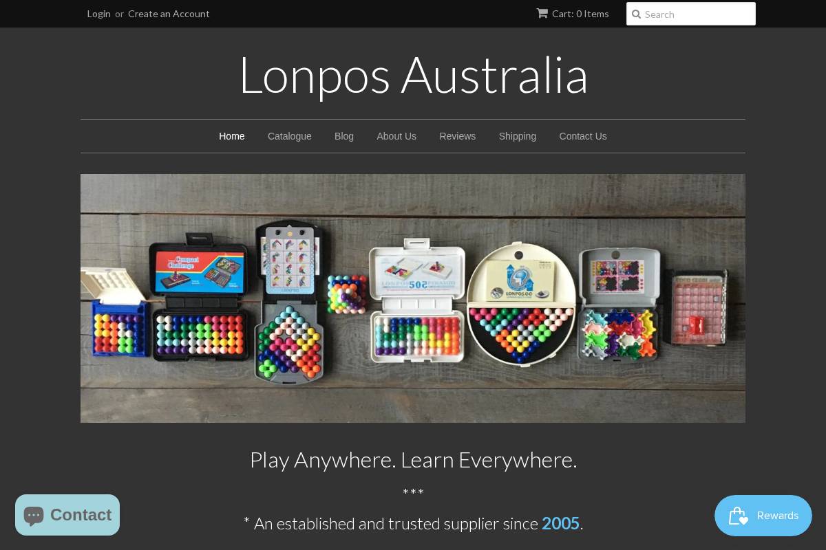 lonpos.com.au homepage screenshot